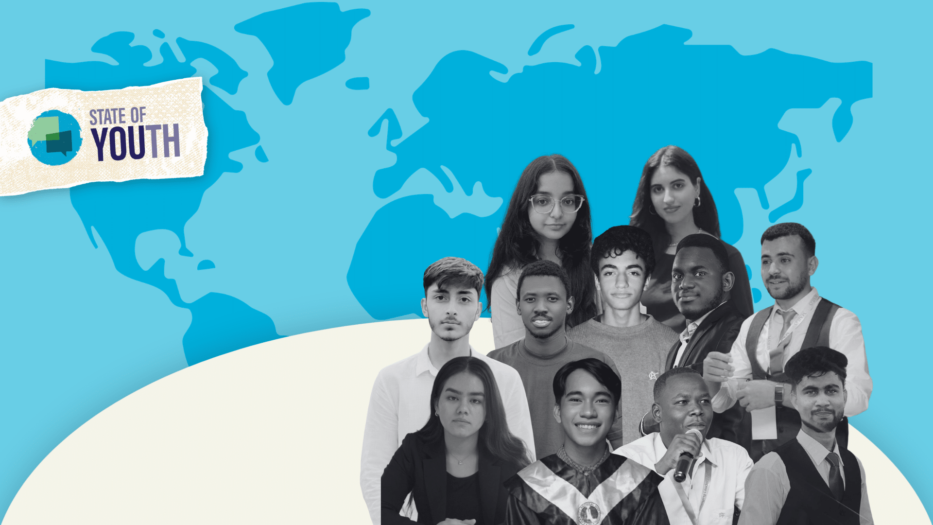 Banner op de website van de vertegenwoordigers van de „State of Youth“-landen